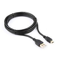 Кабель USB 2.0 Pro Cablexpert CCP-USB2-AM5P-6, AM/miniBM 5P, 1.8м, экран, черный, пакет | код CCP-USB2-AM5P-6 | Cablexpert