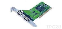 Плата CP-102U-T 2-port RS-232, Universal PCI,Surge Protection,921.K,DB9,t:-40/+85 | код 00-06033212 | MOXA