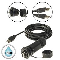 Разъём герметичный SZC M25USBZ1-2.0G-3M, 480 Мб/с | код 107905 | SZC