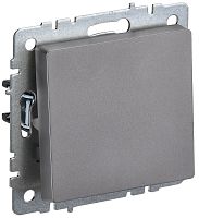 BRITE Выключатель 1-клавишный самовозвратный 10А ВС10-1-4-БрС сталь | код BR-V14-0-10-K46 | IEK