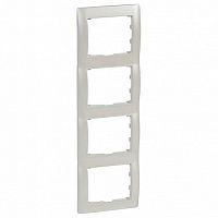 Рамка 4 поста GALEA LIFE, вертикальная, жемчужно-белый | код. 771508 | Legrand