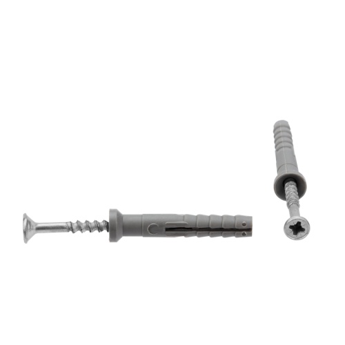 Дюбель-гвоздь KRANZ потайной бортик, полипропилен 6х40, пакет (100 шт./уп.) | код KR-02-3621-007 | KRANZ