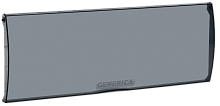 Дверца для корпуса пластикового ЩРН(В)-П-18 GENERICA | код MKP10D-DV-18-K08-G | GENERICA by IEK