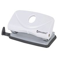 Дырокол BRAUBERG Original, до 10 листов, белый, 227786 | код 227786 | BRAUBERG