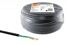 Провод ПВСмб 3х1.5 (бухта 50м) черный Народный ТРТС | код SQ0118-0823 | РЭМЗ ТМ
