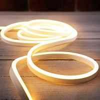 Шнур светодиодный гибкий неон Neon-Night SMD 8х16мм IP65 односторон. тепл. бел. 120 LED/м набор 10м (с компл.подключ.) Neon-Night 131-004