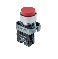 Кнопка выступающая, красная 1NC, мет. MTB2-BLZ124 | код 58156 | MEYERTEC