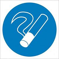 Знак M 15 Курить здесь ф200 мм, пластик ГОСТ Р 12.4.026-2001 EKF | код pn-m-15 | EKF