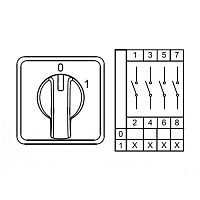 800 034, CS032092M, Двухпозиционные Переключатели Вкл-Выкл (0-1), 4 FAZ 32 A 60градус. | код 0.0.0.8.00034 | KLEMSAN