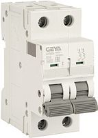 Авт. выключатель GYM9-2P-3D, 2P, 3A, хар-ка D, 6kA, 2M | код GYM92P3D | GEYA