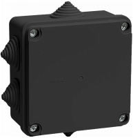 Коробка расп. КМ41234 100х100х50мм IP55 6 вв. черная IEK | код UKO11-100-100-050-K02-55 | IEK