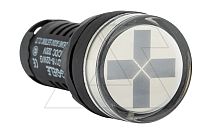 Указатель положения контактов AD116-22W, крест красный/зеленый, LED 220VAC/DC, IP50, 22mm | код AD116-22W/G/RG28 | GQELE