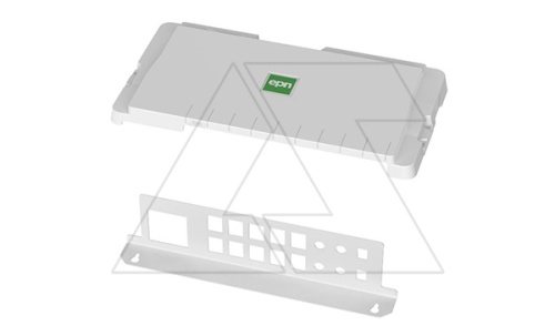 Патч-панель для щитов MSF с крышкой, 16 портов + гнездо розетки 45x45mm, белый RAL 9016 | код 2000-48 | Elektro-plast Nasielsk Патч-панель для щитов MSF с крышкой, 16 портов + гнездо розетки 45x45mm, белый RAL 9016 | код 2000-48 | Elektro-plast Nasielsk