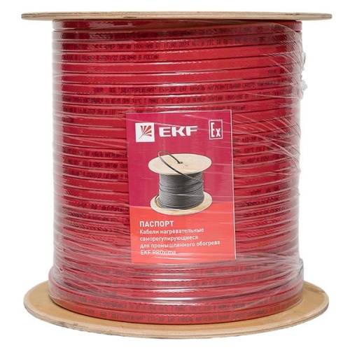 Саморегулирующийся нагревательный кабель ESU-90F (90 Вт/м) 200 м, фторопласт | код ESU-90F-200 | EKF фото 4