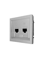 ZIMA Розетка компьютер+телефон серый матовый с модулем Cat 6 LEZARD | код 704-7488-144 | LEZARD