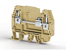 375 700, Клеммник измерительный без тест. разъемов, 6мм.кв., (бежевый), WGL | код 0.0.0.3.75700 | KLEMSAN