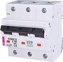 Автоматический выключатель ETIMAT 10 3p C 80А (20 kA) | код 002135731 | ETI