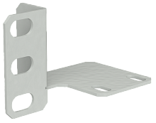 ITK Кронштейн 19дюйм для крепл. выкл. ВПК перф. дверь серый | код LN35-KRKV-P | ITK by IEK