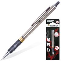Карандаш механический BRAUBERG Black Jack, металлический корпус, резиновый грип, ластик, 0,7 мм, 180467 | код 180467 | BRAUBERG