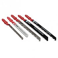 Набор пилок для электролобзика Universal (дерево,металл)(SK5+HSS)(5 шт) EKF Expert | код npl-set-5 | EKF