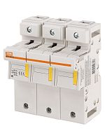 Держатель плавких вставок ДПВ2 22х58 3П TDM | код SQ0216-0023 | TDM