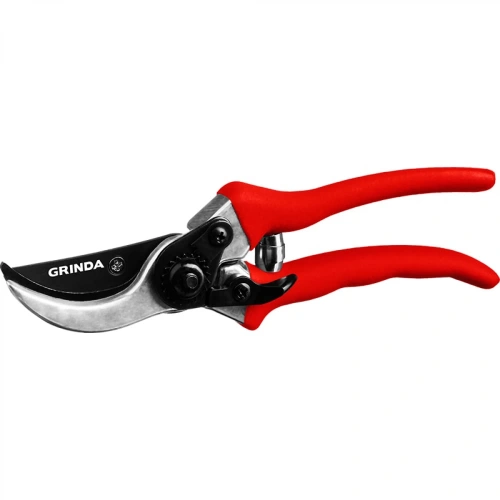 Плоскостной секатор G-11 210 мм, с алюминиевыми рукояткам | код 8-423001_z02 | GRINDA