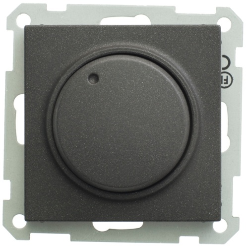 W59 СВЕТОРЕГУЛЯТОР (диммер) поворотный 400Вт 230В механизм ЧЕРНЫЙ БАРХАТ | код SR-5S3-6-86 | Systeme Electric