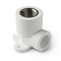 Водорозетка 25 х 1/2' ВР полипропиленовая PPR белая | код PA28012P | PRO AQUA