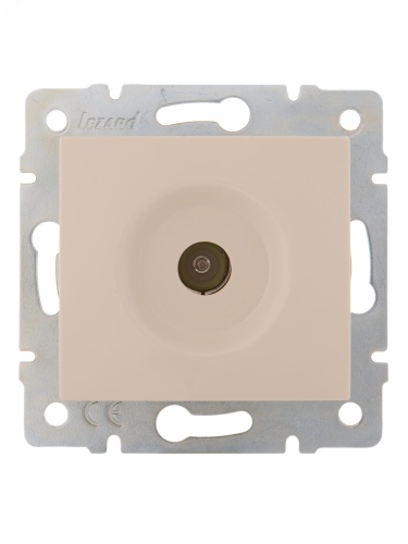 KARINA Розетка ТВ проходная крем (10шт/120шт) | код 707-0388-129 | Lezard