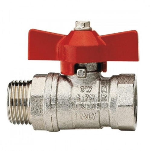 Кран шаровой 1' ВН ручка бабочка VIENNA (119 1') | код RAN30G124AEHH4 | ITAP