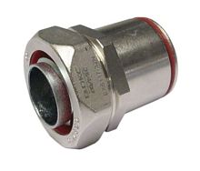 Аксессуар муфта жесткая труба-металлорукав, для системы металлических труб Cosmec. DT 16 мм. DN12. Никелированная латунь. IP66/67 | код EX6117-12N | DKC