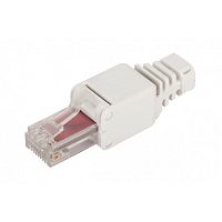 Полевой коннектор RJ-45 8P8C, неэкранированный, категории 6 | код LAN-TMP-U6-WH | LANMASTER