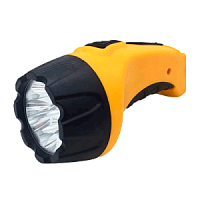 Фонарь ручной аккумуляторный MLA 02 4LED 120Lm 8ч 2 режима, з/у 230В ЧЕРНО-ЖЁЛТЫЙ IN HOME | код 4690612031767 | IN HOME