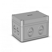 Коробка приборная ПС для открытого монтажа, полистирол, светло-серый цвет | код КР2801-110 | HEGEL