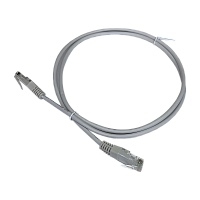 Патч-корд 2-х парный TWT UTP кат.5e, с заливными колпачками, 5.0 м, серый | код TWT2-45-45-5.0-GY | TWT