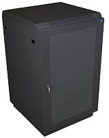 Шкаф телекоммуникационный напольный 27U (600 ? 1000) дверь перфорированная 2 шт., цвет черный | код ШТК-М-27.6.10-44АА-9005 | ЦМО