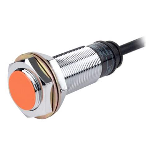 Датчик индуктивный, Sn=5мм, выход PNP NC, частота срабатывания 500Гц, Uпит. 12…24V DC, цилиндрический корпус M18 (никелированная латунь) с кабелем 2м, монтаж заподлицо, IP67 | код PR18-5DP2 | AUTONICS Датчик индуктивный, Sn=5мм, выход PNP NC, частота срабатывания 500Гц, Uпит. 12…24V DC, цилиндрический корпус M18 (никелированная латунь) с кабелем 2м, монтаж заподлицо, IP67 | код PR18-5DP2 | AUTONICS