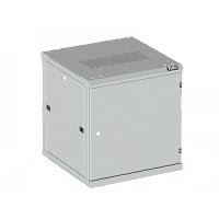 Настенный разборный шкаф TLK 19, 6U, металлическая дверь, Ш600хВ370хГ450мм, 2 пары монтажных направляющих, серый | код TWC-066045-R-M-GY | TLK