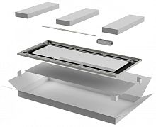 ITK Дверь стеклянная для шкафа LINEA N 28U 800мм серая | код LN35-28U8X-DR | ITK by IEK