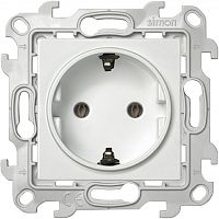 Розетка 2К+З Schuko без штор, белый, Simon 24 | код 2450434-030 | SIMON