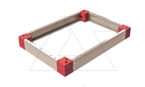 Уголки универсальные для основания высотой 200мм, RAL7012, 4шт. | код 708-200 | Tekpan Уголки универсальные для основания высотой 200мм, RAL7012, 4шт. | код 708-200 | Tekpan