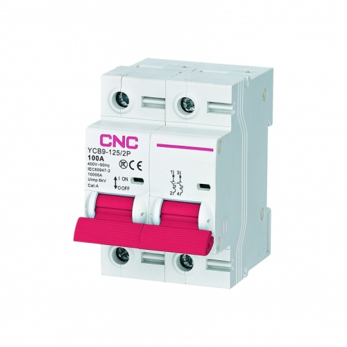 Автоматический выключатель YCB9-125 MA 80А 2P 10кА D | код A034313 | CNC