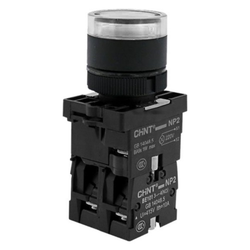 Кнопка управления NP2-EW3165 1НО+1НЗ белая AC/DC230В(LED) IP40 (R)(CHINT) | код 575305 | CHINT Кнопка управления NP2-EW3165 1НО+1НЗ белая AC/DC230В(LED) IP40 (R)(CHINT) | код 575305 | CHINT