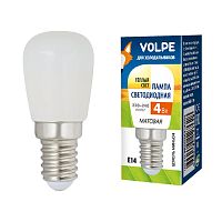 Лампа светодиодная LED-Y25-4W/3000K/E14/FR/Z 4Вт матовая 3000К тепл. бел. E14 для холодильников (упак. картон) Volpe UL-00006501