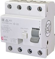 Реле дифференциальное (УЗО) EFI-4 40/0,3 тип A (10kA) | код 002064543 | ETI