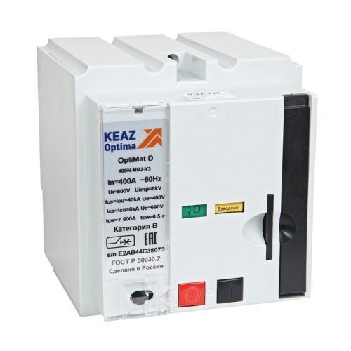 Привод двигательный OptiMat D400...630-230AC-ОМ4-РЕГ (1 шт.) КЭАЗ | код 255815 | КЭАЗ Привод двигательный OptiMat D400...630-230AC-ОМ4-РЕГ (1 шт.) КЭАЗ | код 255815 | КЭАЗ