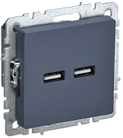 BRITE Роз. USB A+A 3,1А РЮ10-1-БрМ мар. IEK | код BR-U21-D31-K35 | IEK