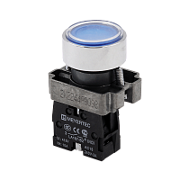 Кнопка плоская синяя, 1NO, IP67, металл MTB2-BAF61 | код 132649 | MEYERTEC