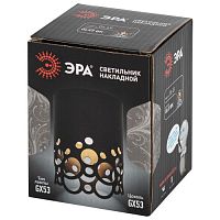 Светильник настенно-потолочный спот OL49 BK GX53 IP20 черный | код Б0059800 | ЭРА