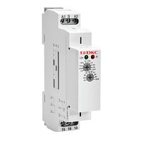 Реле времени, задержка выключения, конфигурация контакта 1CO, AС/DC 12-240В | код DRM-TB-1-240 | DKC